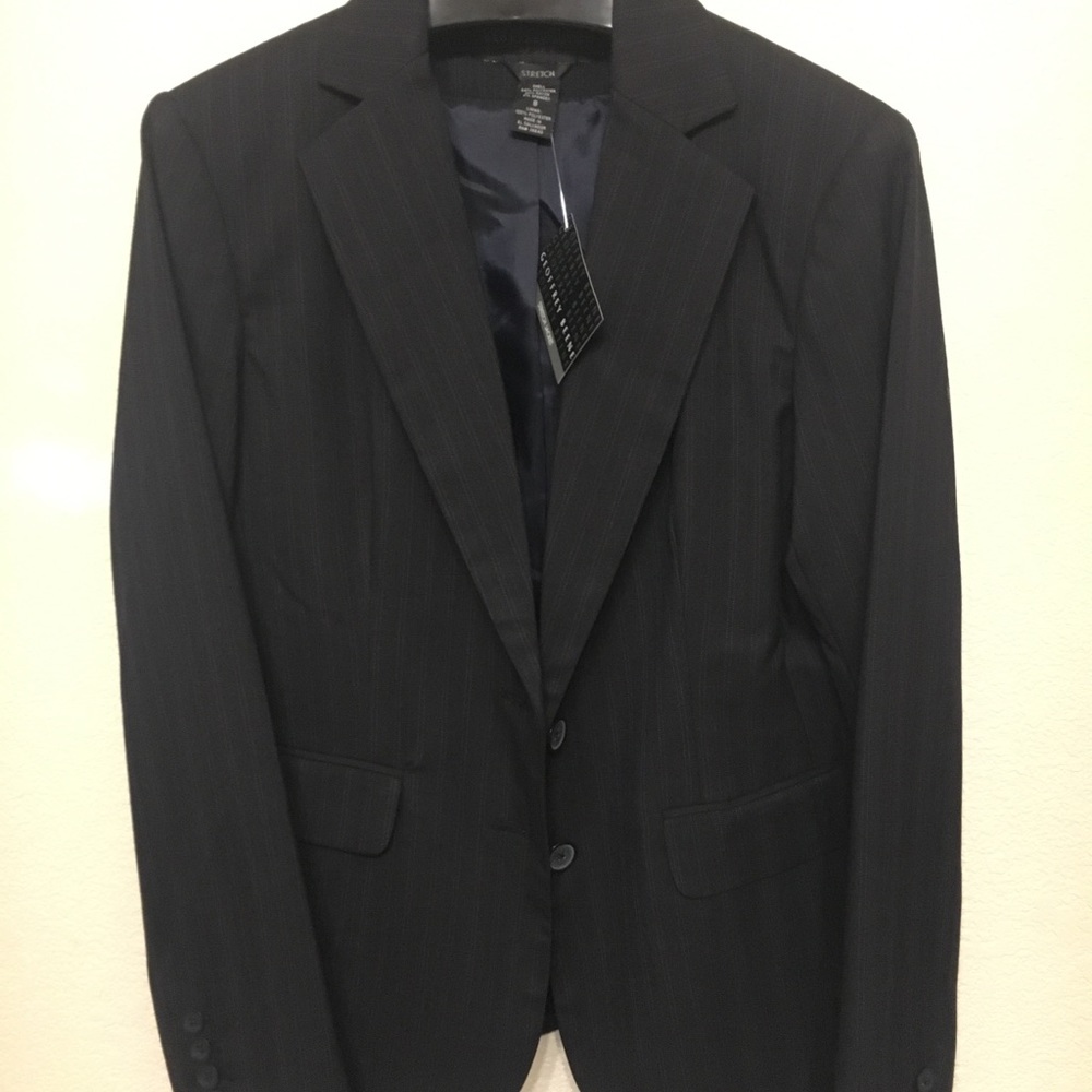Geoffrey Beene Navy Pinstripe Blazer